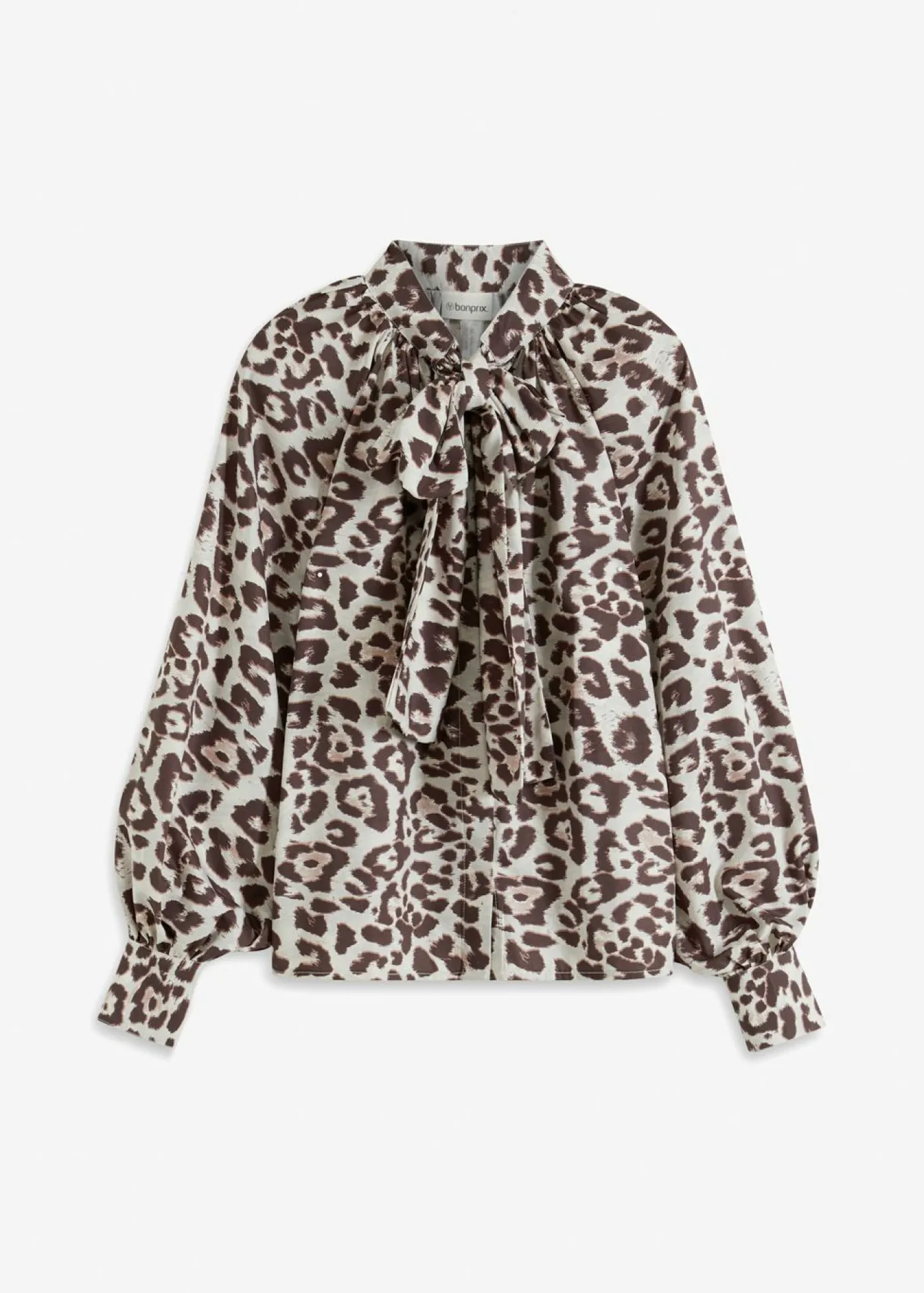 bonprix bonprix Camisas Y Blusas>Blusa con lazo estampado leo arena