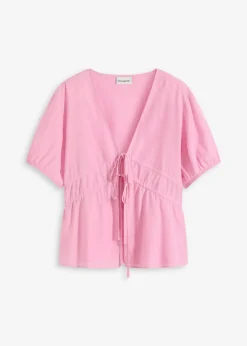 bonprix bonprix Camisas Y Blusas>Blusa con lazos Rosa