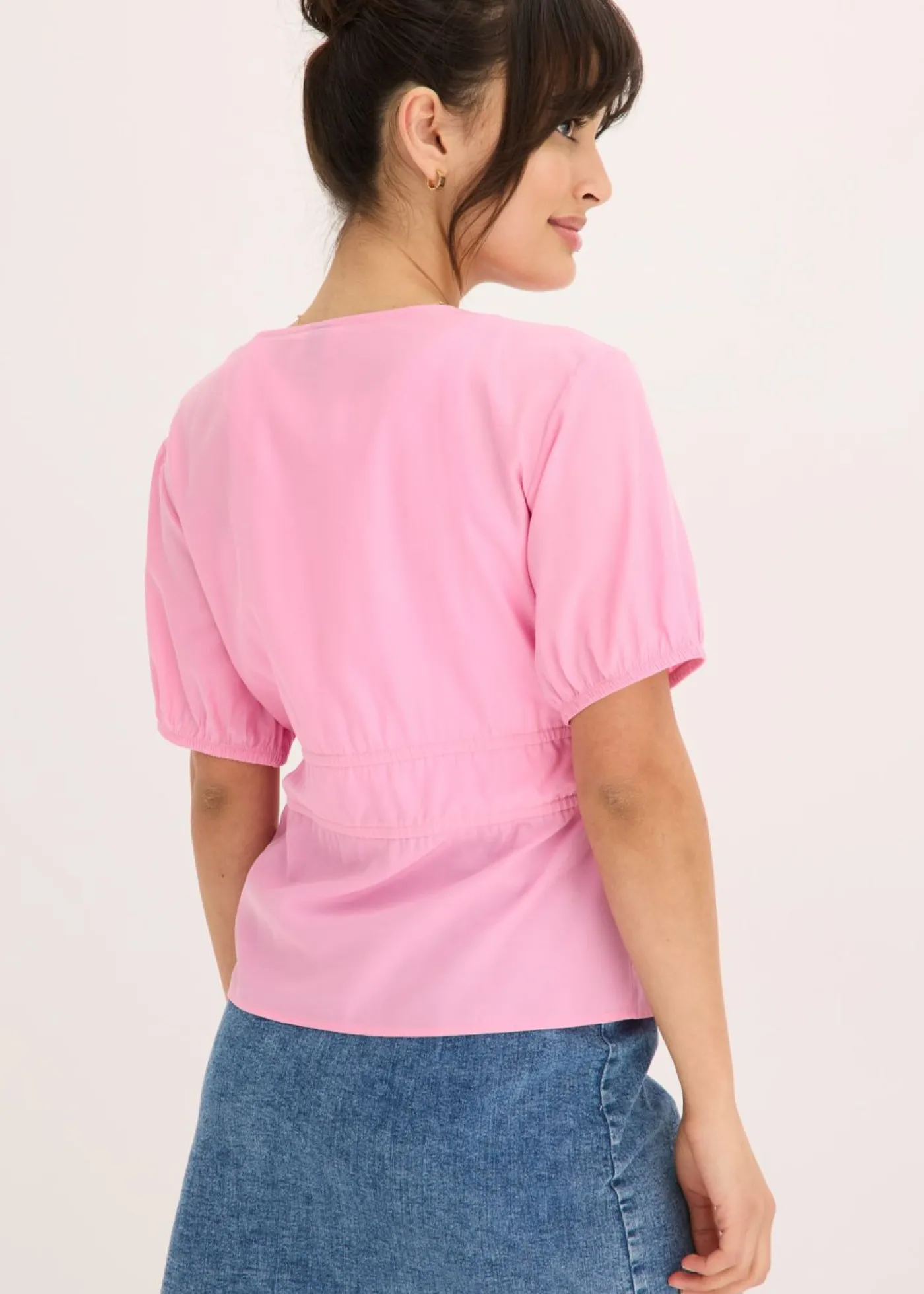bonprix bonprix Camisas Y Blusas>Blusa con lazos Rosa