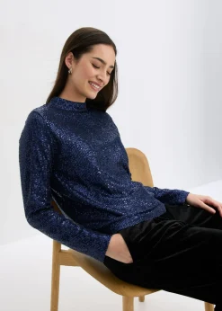 Mujer bonprix bonprix Blusa con lentejuelas