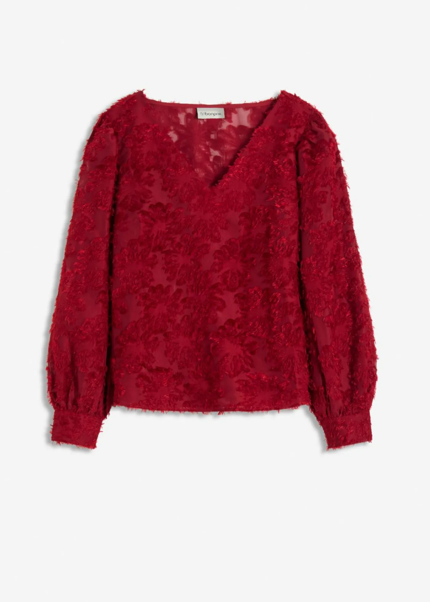 Mujer bonprix bonprix Blusa con patrón de flores estructurado