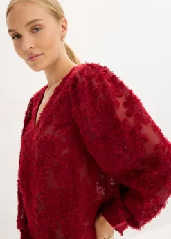 Mujer bonprix bonprix Blusa con patrón de flores estructurado