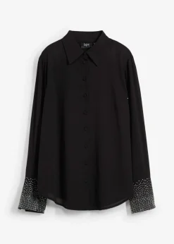 Mujer bonprix bonprix Blusa con piedras brillantes