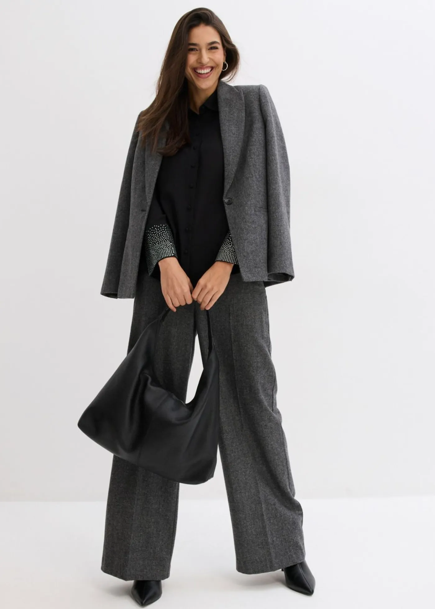 Mujer bonprix bonprix Blusa con piedras brillantes