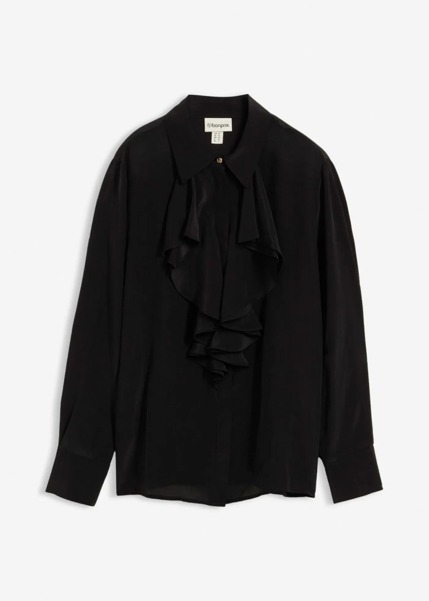 bonprix bonprix Premium|Camisas Y Blusas>Blusa con seda Negro