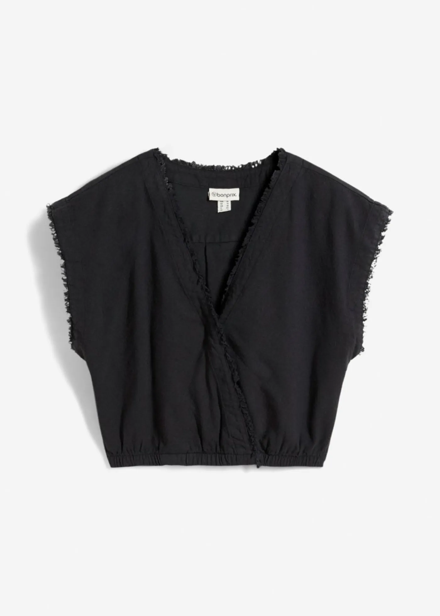 bonprix bonprix Camisas Y Blusas|Camisetas>Blusa corta Negro
