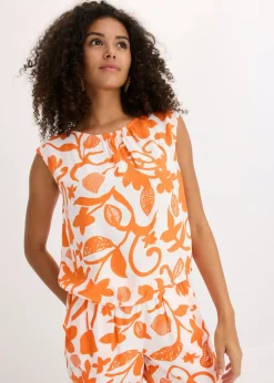 Mujer bonprix bonprix Blusa corta de viscosa fluida