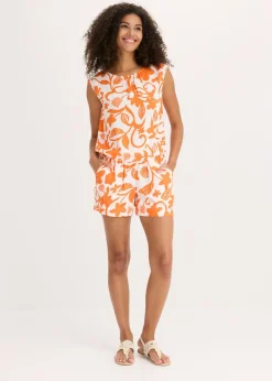 Mujer bonprix bonprix Blusa corta de viscosa fluida