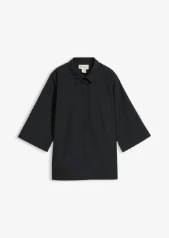 bonprix bonprix Camisas Y Blusas>Blusa de algodón orgánico puro Negro