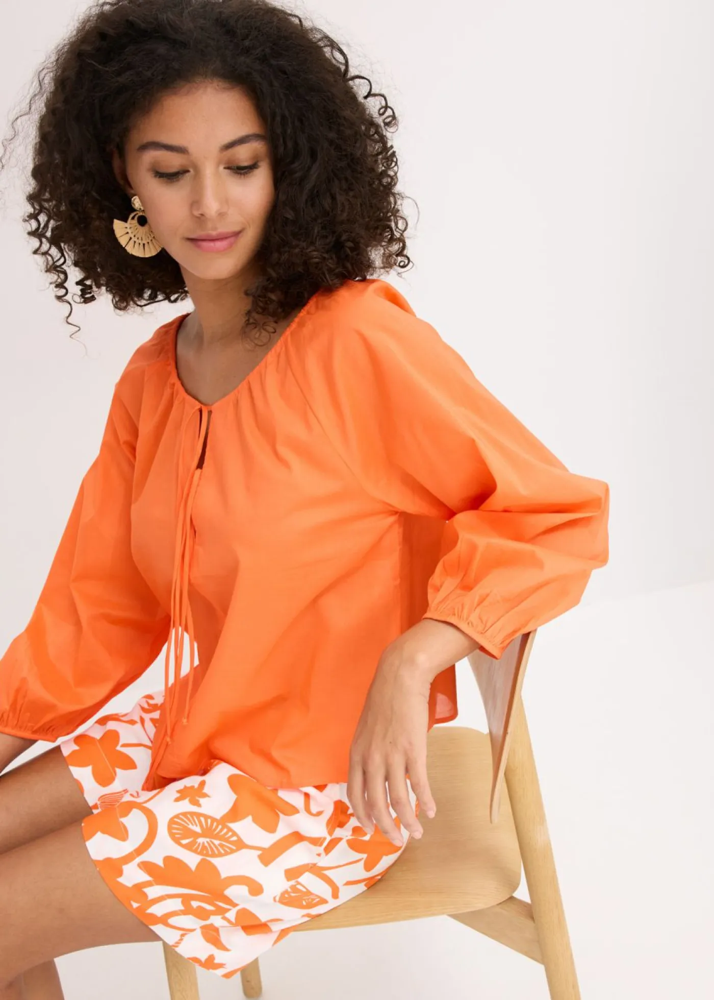 Mujer bonprix bonprix Blusa de algodón orgánico puro