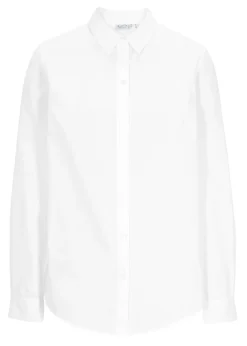 bonprix bonprix Camisas Y Blusas>Blusa de algodón puro Blanco