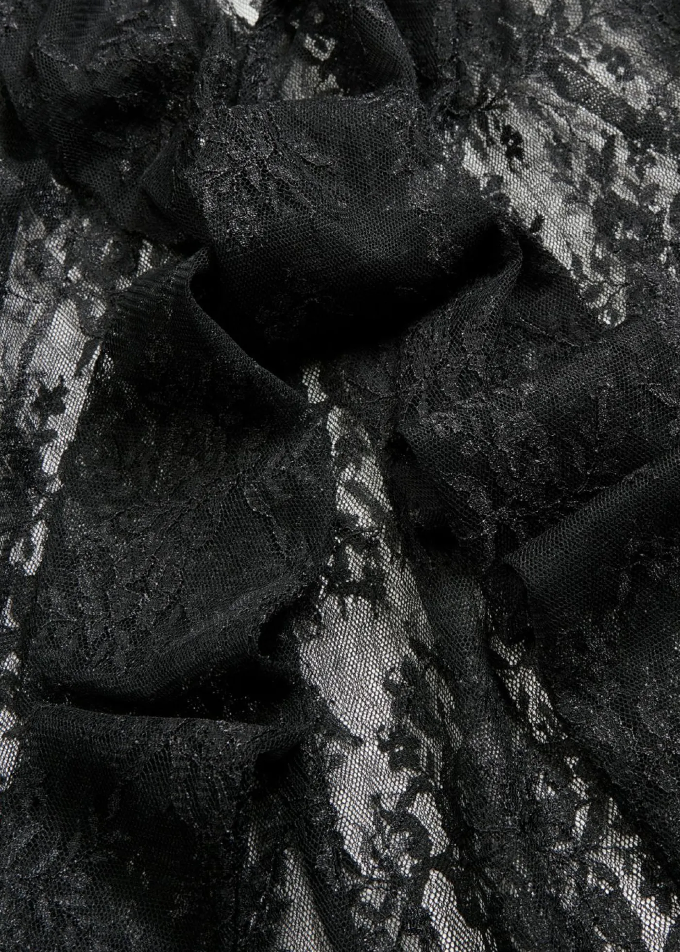 Mujer bonprix bonprix Blusa de encaje con ligeras transparencias