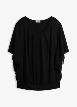 Mujer bonprix bonprix Blusa de gasa con camiseta interior