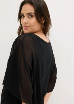 Mujer bonprix bonprix Blusa de gasa con camiseta interior