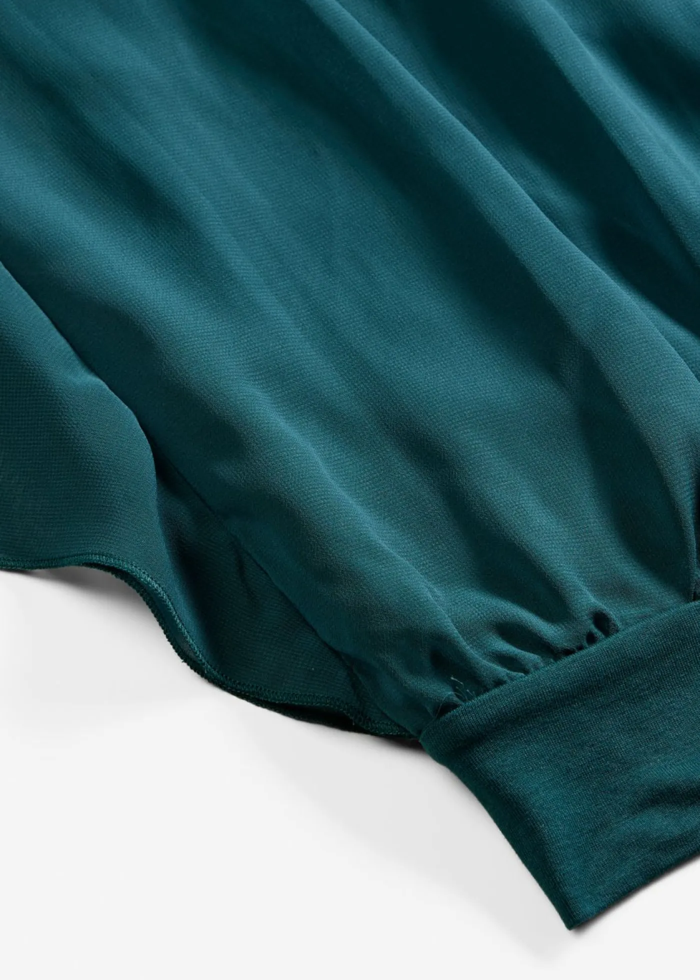 bonprix bonprix Camisas Y Blusas|Novedades>Blusa de gasa con camiseta interior Verde intenso