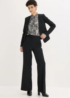 Mujer bonprix bonprix Blusa de gasa con volantes