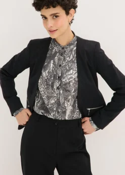 Mujer bonprix bonprix Blusa de gasa con volantes