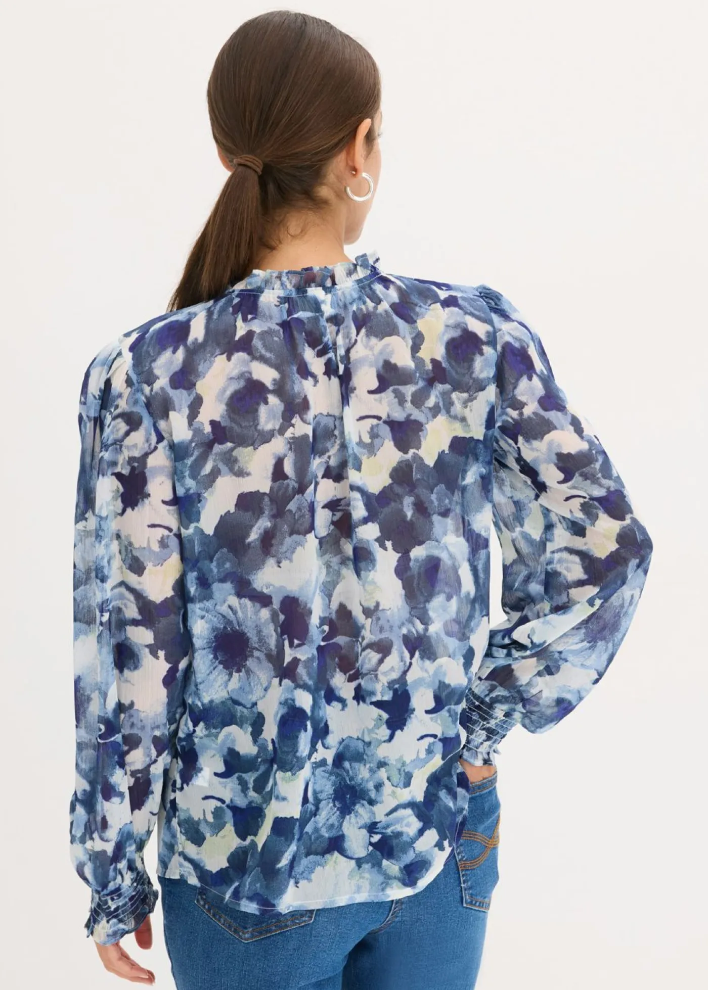 Mujer bonprix bonprix Blusa de gasa estampada