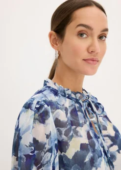 Mujer bonprix bonprix Blusa de gasa estampada
