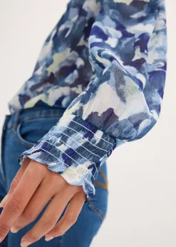 Mujer bonprix bonprix Blusa de gasa estampada