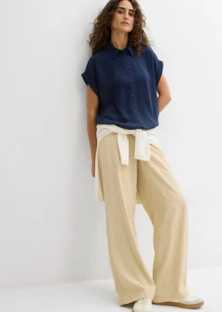 Mujer bonprix bonprix Blusa de manga corta con poliéster reciclado