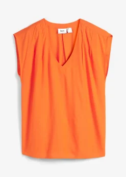 Mujer bonprix bonprix Blusa de manga corta con escote en V