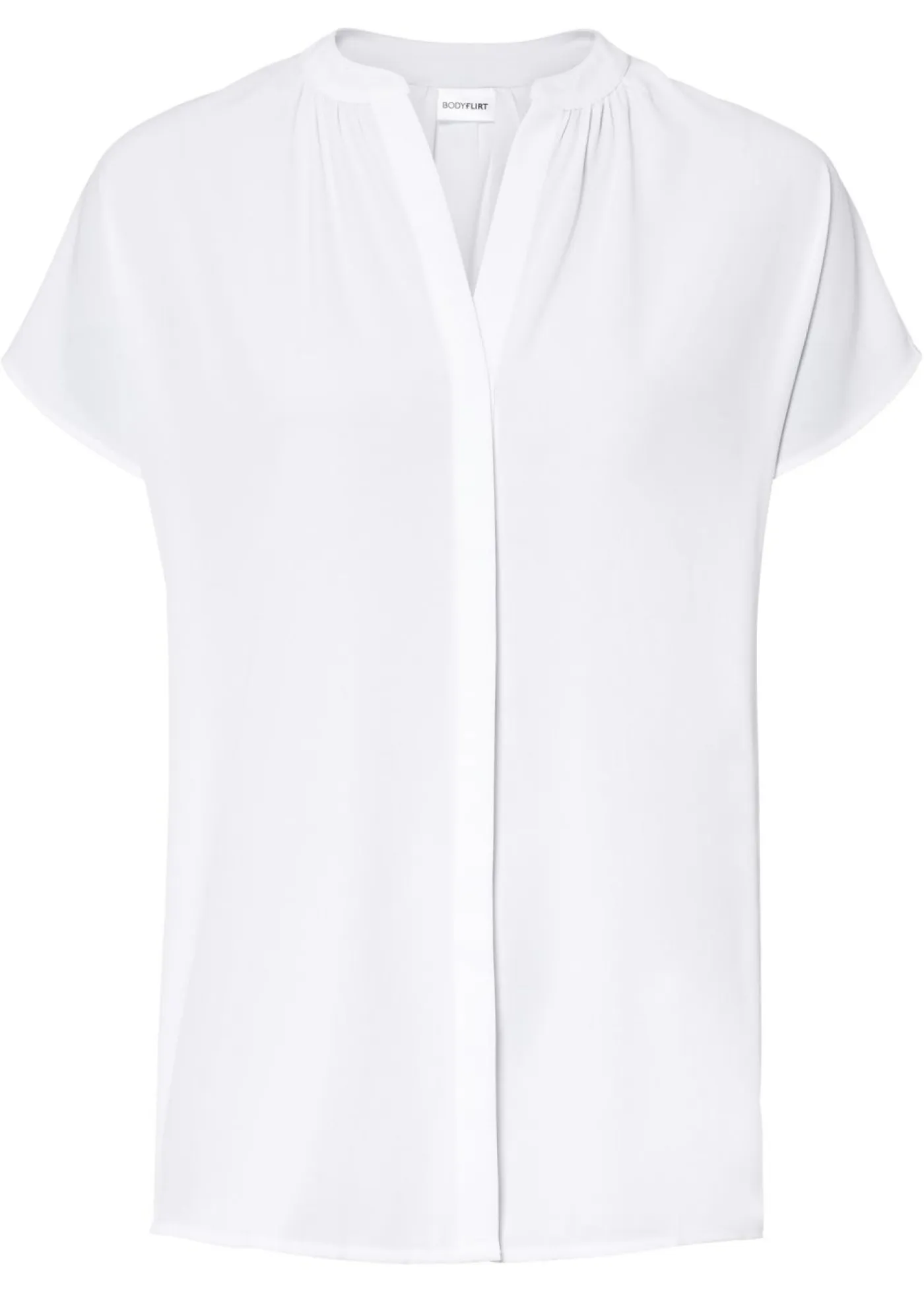 Mujer bonprix bonprix Blusa de manga corta con botones ocultos