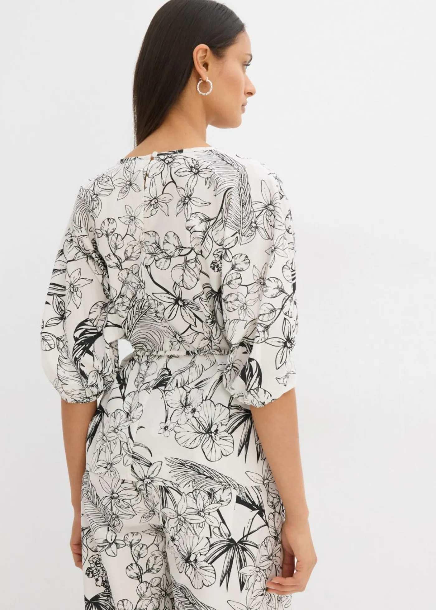 Mujer bonprix bonprix Blusa de manga corta de algodón puro