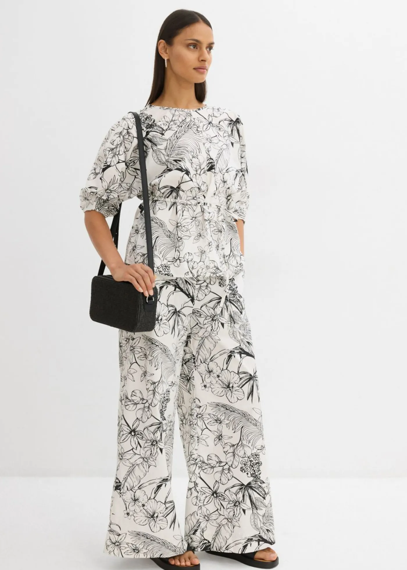 Mujer bonprix bonprix Blusa de manga corta de algodón puro