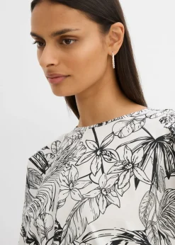 Mujer bonprix bonprix Blusa de manga corta de algodón puro