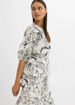 Mujer bonprix bonprix Blusa de manga corta de algodón puro