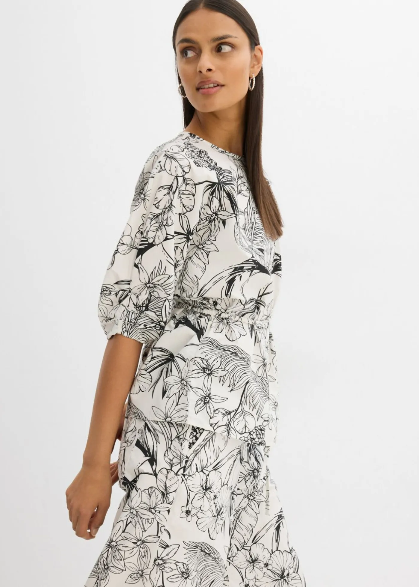 Mujer bonprix bonprix Blusa de manga corta de algodón puro