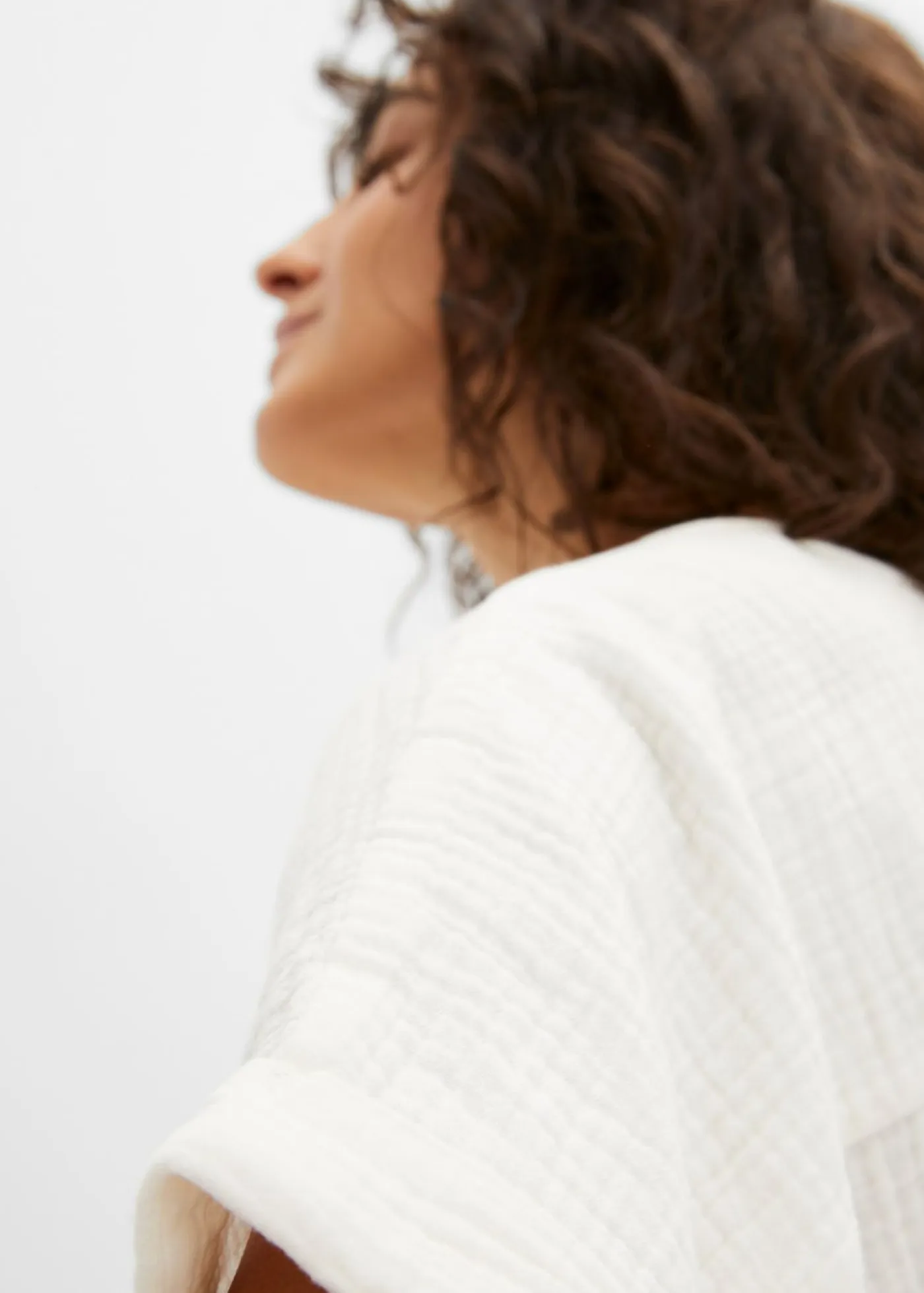 bonprix bonprix Camisas Y Blusas>Blusa de manga corta de muselina naranja oscuro