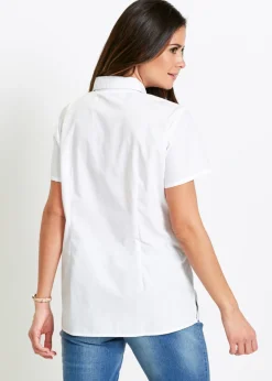 Mujer bonprix bonprix Blusa de manga corta de popelín