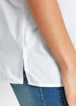 Mujer bonprix bonprix Blusa de manga corta de popelín