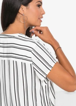 Mujer bonprix bonprix Blusa de manga corta de viscosa pura