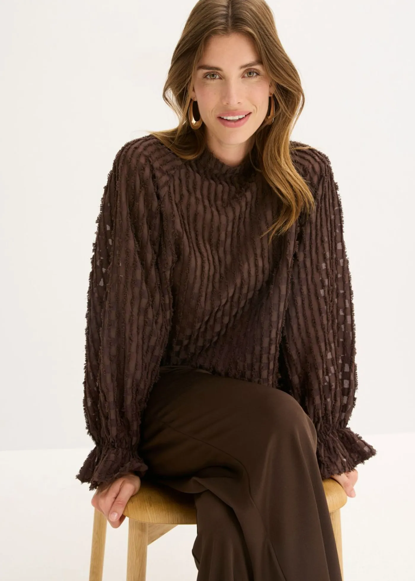 Mujer bonprix bonprix Blusa de material estructurado