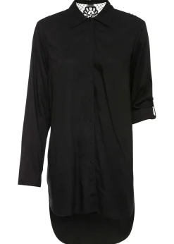 Mujer bonprix bonprix Blusa de mezcla de algodón y viscosa