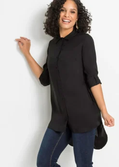 Mujer bonprix bonprix Blusa de mezcla de algodón y viscosa