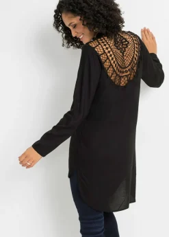 Mujer bonprix bonprix Blusa de mezcla de algodón y viscosa