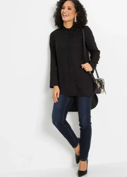 Mujer bonprix bonprix Blusa de mezcla de algodón y viscosa