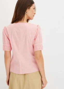 Mujer bonprix bonprix Blusa de mezcla de algodón