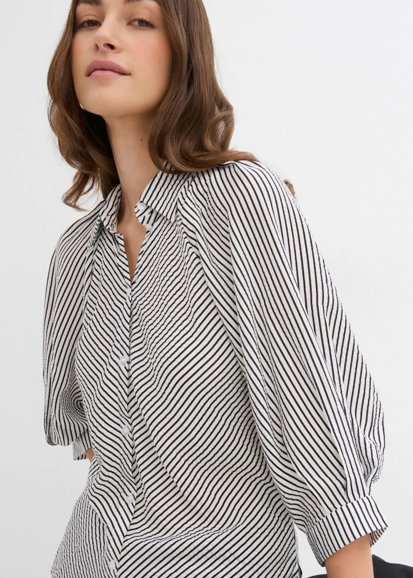 Mujer bonprix bonprix Blusa de mezcla de viscosa fluida