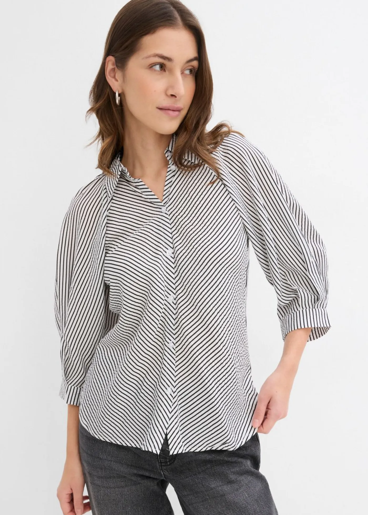 Mujer bonprix bonprix Blusa de mezcla de viscosa fluida