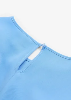 bonprix bonprix Camisas Y Blusas|Novedades>Blusa de mezcla de viscosa fluida azul provenzal