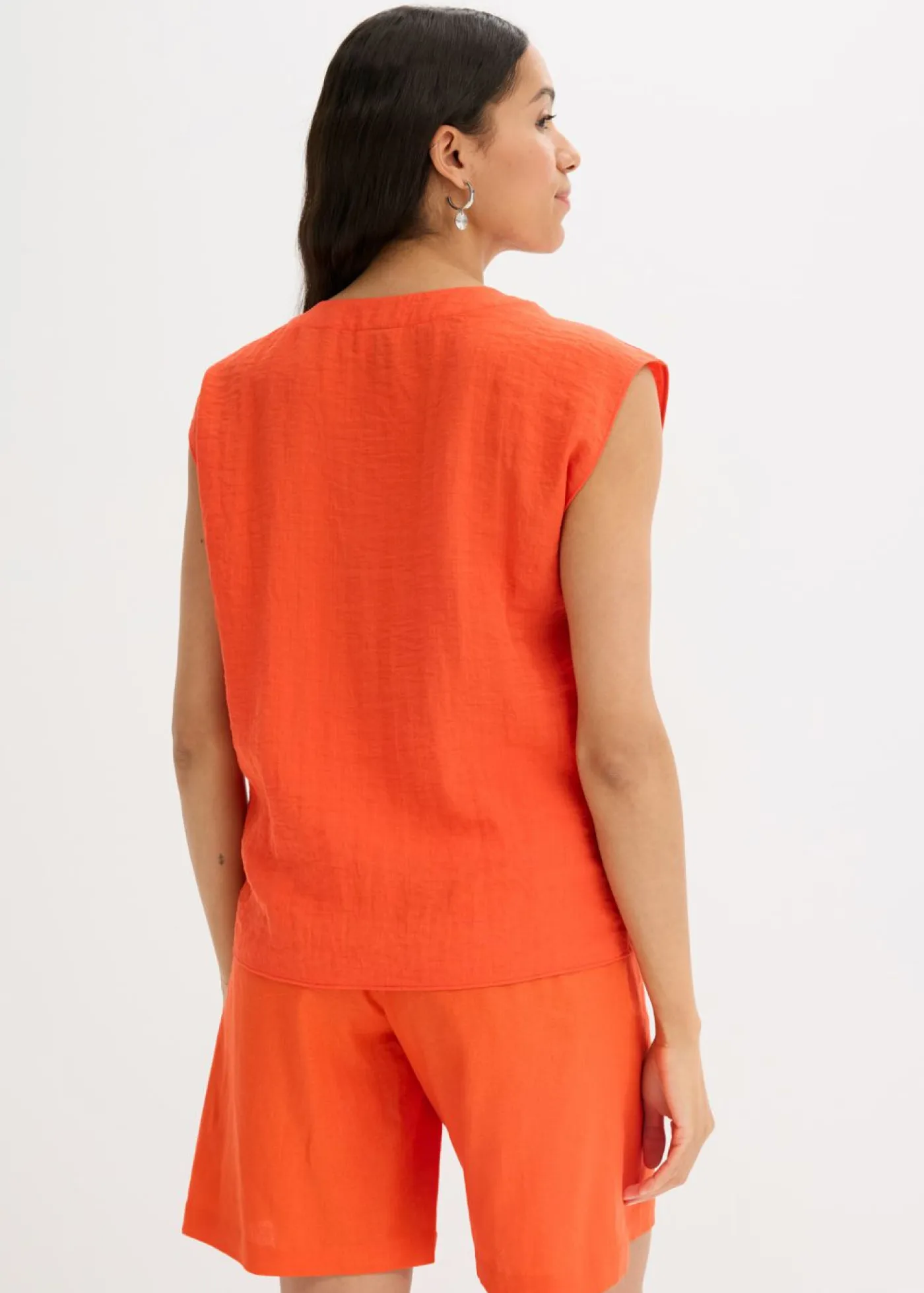 bonprix bonprix Camisas Y Blusas|Camisetas>Blusa de mezcla de viscosa ligera Rojo amapola