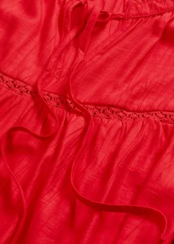 bonprix bonprix Camisas Y Blusas>Blusa de mezcla de viscosa fina rojo lava