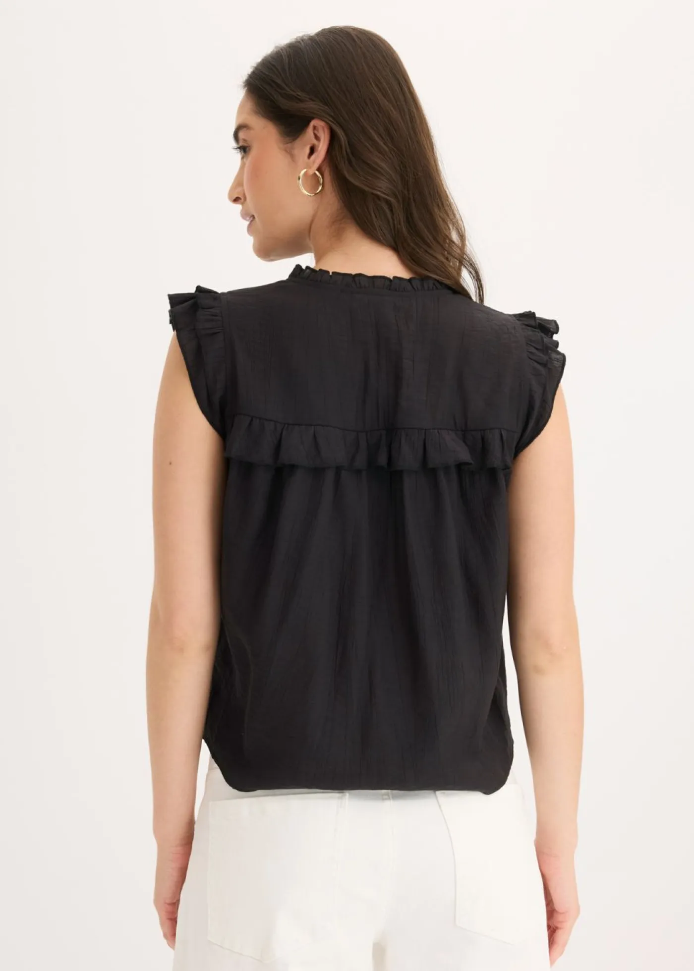bonprix bonprix Camisas Y Blusas|Novedades>Blusa de mezcla de viscosa Negro