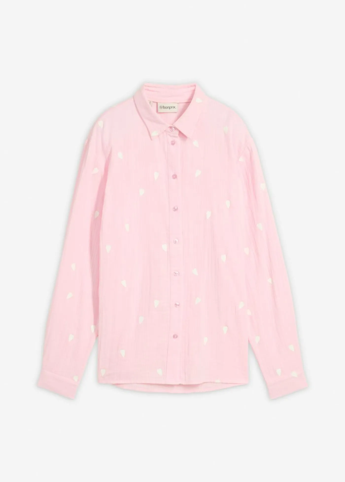 Mujer bonprix bonprix Blusa de muselina con corazones