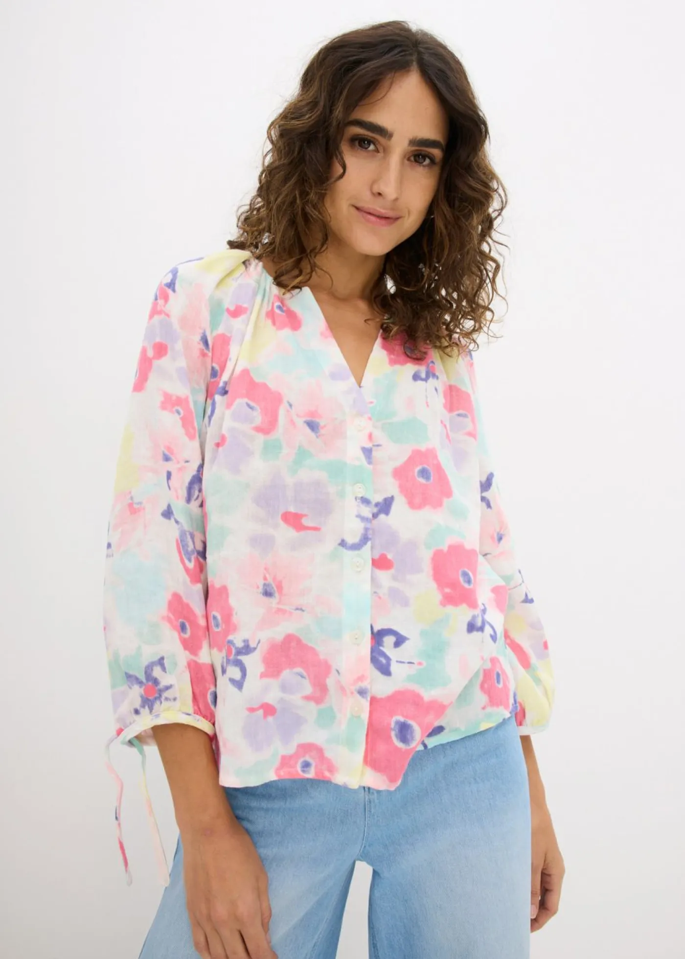 Mujer bonprix bonprix Blusa de muselina de algodón puro